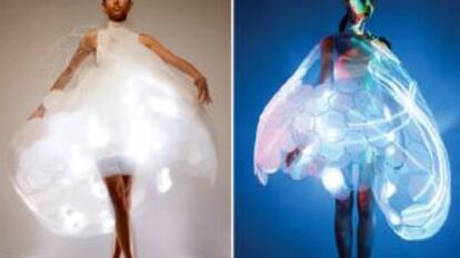 Vestidos con 'ledtejuelas'.