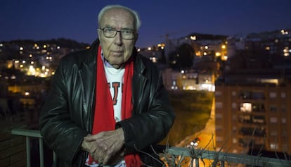 Román Gubern, a la seva casa de Barcelona la setmana passada.
