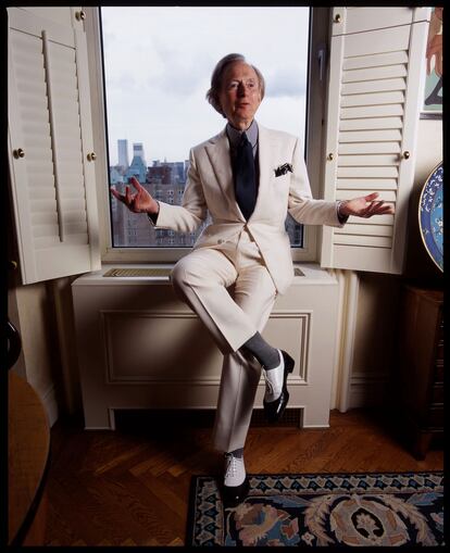 Tom Wolfe en su casa del Upper East-Side de New York City, en 2004.
