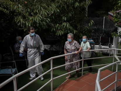 Una imagen de la residencia geriátrica Gravi,en Polinyà, en Barcelona.