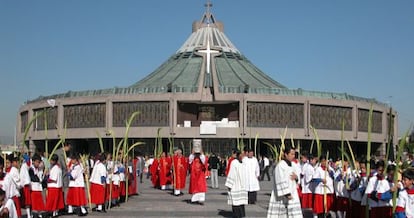 La Basílica de Guadalupe, el mayor centro religioso católico en México.