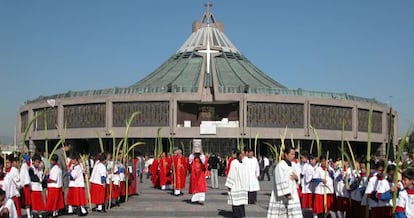 La Bas&iacute;lica de Guadalupe, el mayor centro religioso cat&oacute;lico en M&eacute;xico. 