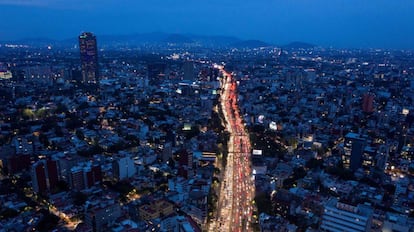 Vista aérea de Ciudad de México.