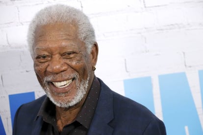 El actor Morgan Freeman en el estreno de 'Un golpe con estilo', el pasado 30 de marzo, en Nueva York.