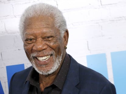 El actor Morgan Freeman en el estreno de &#039;Un golpe con estilo&#039;, el pasado 30 de marzo, en Nueva York.