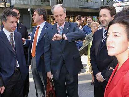 Atutxa e Imaz, en 2005 en el Palacio de Justicia de Bilbao.
