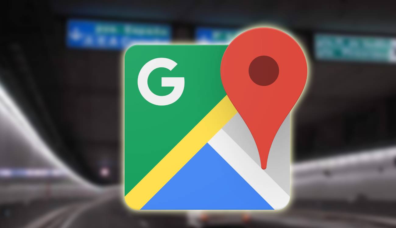 Túnel de la M-30 con logo de Google Maps