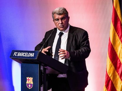 Joan Laporta, presidente del Barça, el pasado septiembre.