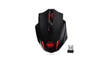 Vista del ratón de gaming con descuento en Amazon.