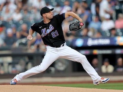 Max Scherzer, lanazador de los New York Mets de béisbol.