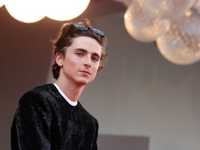 Timothee Chalamet en la presentación de 'Dune' este septiembre en el Festival de Venecia.