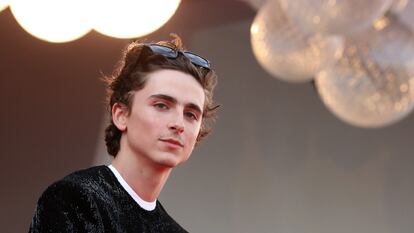 Timothee Chalamet na apresentação de ‘Duna’ neste mês no Festival de Veneza.