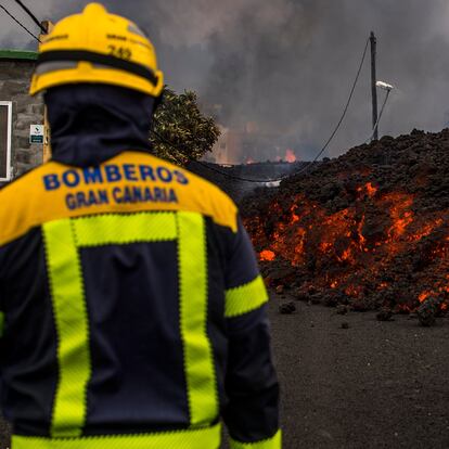 DVD 1071 (20-09-21) La lava amenaza la localidad del Paraíso en el municipio del paso, tras la erupción volcánica en Cumbre Vieja, La Palma. Foto Samuel Sánchez