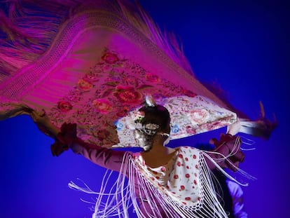 Una bailaora de la escuela de danza Ysabia, durante una actuación. 