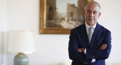 Francesco Starace, consejero delegado de Enel, en su despacho de Roma