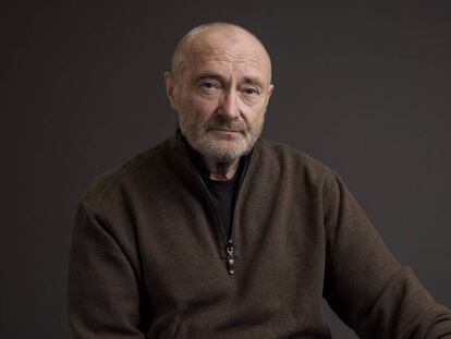 Phil Collins posa en Nueva York.