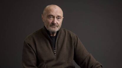 Phil Collins posa en Nueva York.