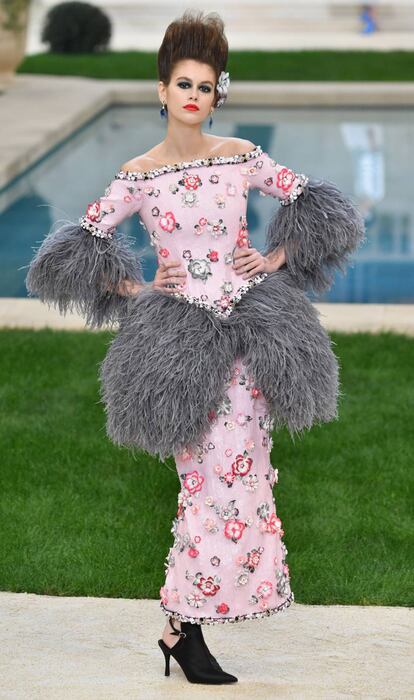 Kaia Gerber en el desfile de Chanel celebrado el 22 de enero de 2019 en París.