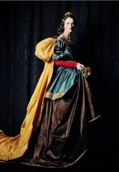 Carmen como la 'Santa Isabel de Zurbarán' de Michael Thompson.