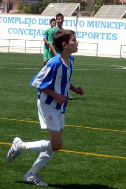 Nacho Luz Ruano, en un entrenamiento del Catarroja.