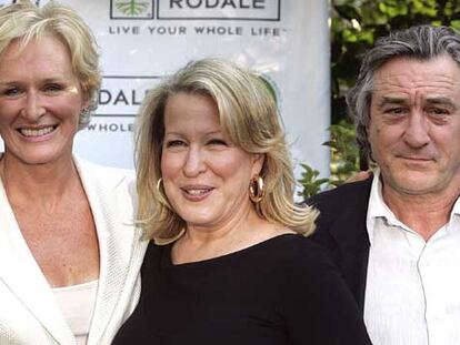 Glenn Close, Bette Midler y Robert de Niro