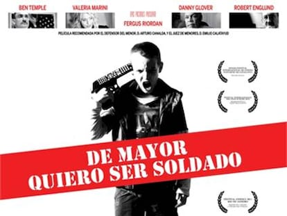 Cartel de De mayor quiero ser soldado