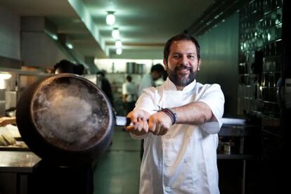 chef Enrique Olvera en el restaurante Pujol