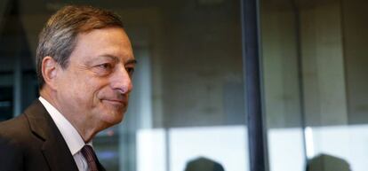 Mario Draghi, en el Parlamento europeo.