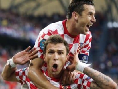 Mandzukic celebra su gol.