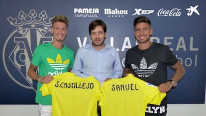 Samu Castillejo, Roig Nogueroles y Samuel Garc&iacute;a. 