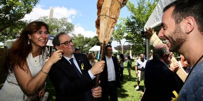 Laura Borràs i Quim Torra a Washington