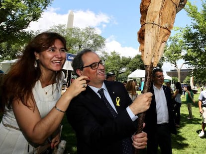 Laura Borràs i Quim Torra a Washington