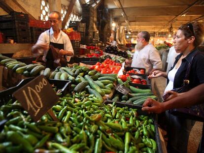 Mercado de de Ali Mellah, en Argel