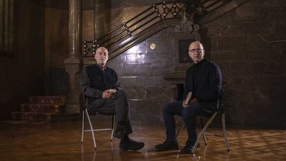 Andreu Martín (izquierda) y Óscar López, en Página 2, emitido en La 2
