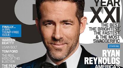 Ryan Reynolds, en la portada de la revista GQ.