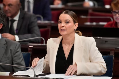 La presidenta del Gobierno balear, Marga Prohens (PP), en el Parlamento autonómico en noviembre.