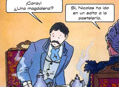 Viñetas de la adaptación al cómic de <i>&#39;En busca del tiempo perdido</i>&#39;, de Marcel Proust.