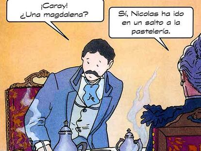 Viñetas de la adaptación al cómic de <i>&#39;En busca del tiempo perdido</i>&#39;, de Marcel Proust.