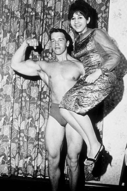 Arnold Schwarzenegger con 18 años, en 1965.