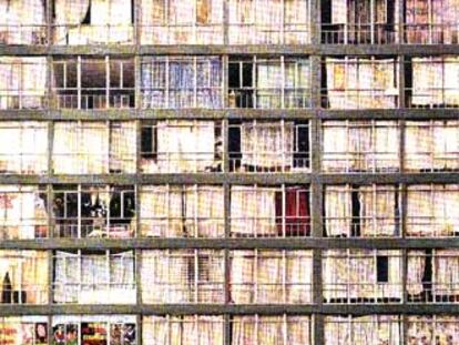 Edificio del centro de Johanesburgo.