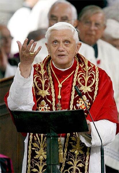 Benedicto XVI, en la catedral de Freising, en Alemania, el pasado jueves.