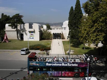 La Fundació Miró, a Montjuïc. 