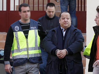 Alfonso Tezanos, tras ser detenido.
