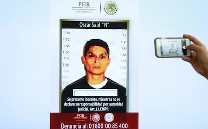 Óscar Saúl "N", the suspect accused of murdering María Villar.