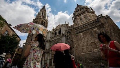 Fachada de la catedral de Toledo.