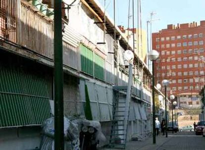 Una de las calles de la UVA de Hortaleza.