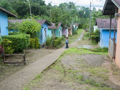 Escena de un villa en una zona rural en Costa Rica.