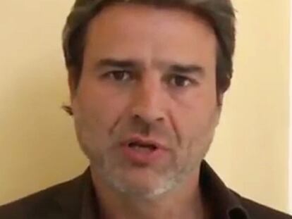El actor Alberto San Juan, en una imagen del vídeo.