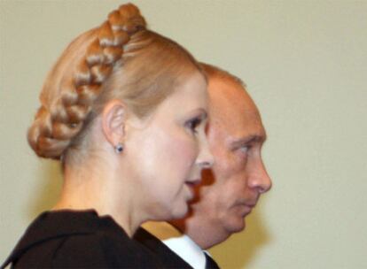 Vladímir Putin, durante su encuentro con Yulia Timoshenko.