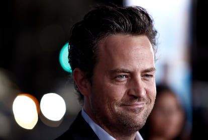 Matthew Perry arrives at the premiere of 'The Invention of Lying' in Los Angeles on Monday, Sept. 21, 2009.